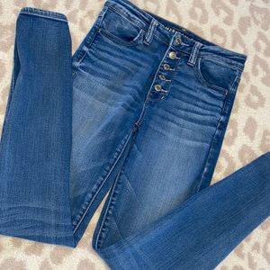 American Eagle Super Hi-Rise Jegging Sz 4